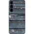 Chipped Blue Wood Galaxy S25 Skin